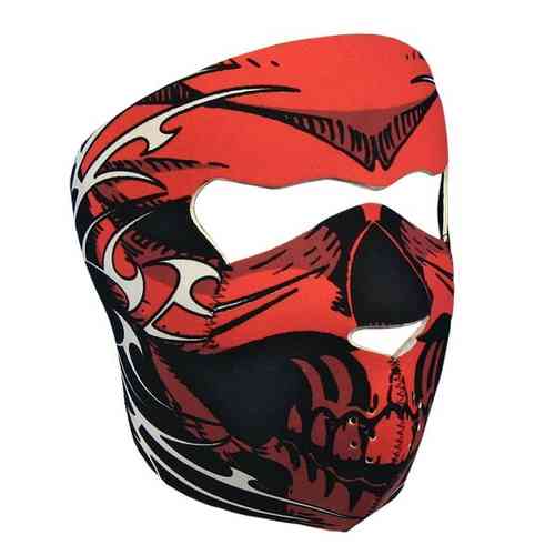"Red Skull Tribal" Neopren - Face Mask