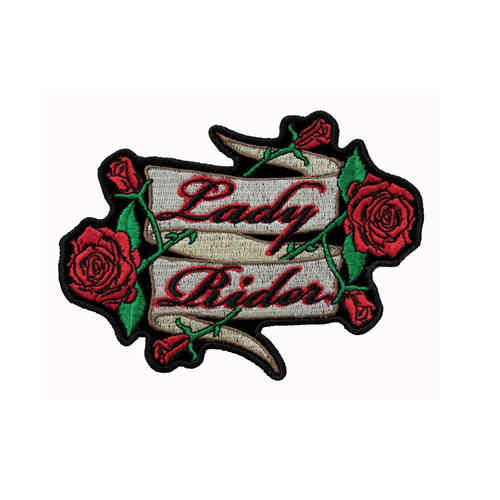 Lady Rider Roses Aufnäher/Patch
