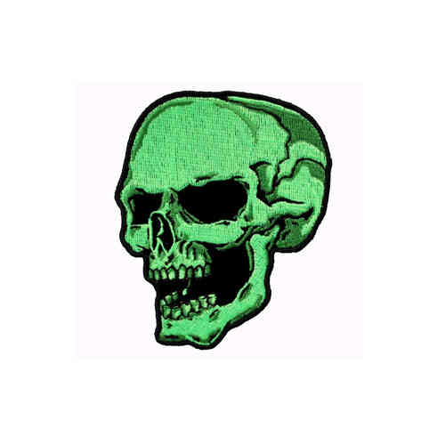 Green Skull Left Aufnäher/Patch