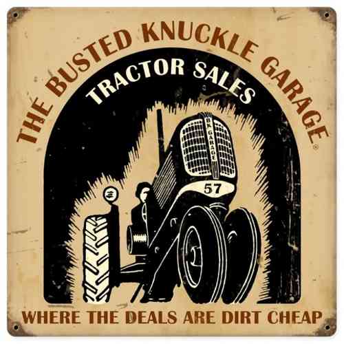 Tractor Shop Blechschild - Metal Sign