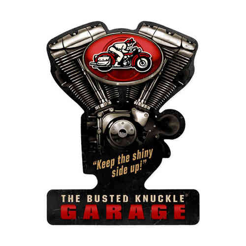 "Busted Knuckle Garage" Blechschild - Metal Sign