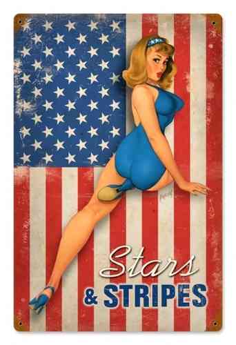 Stars and Stripes - Metal Sign
