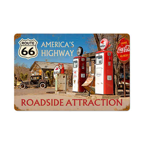 "Americas Highway" Blechschild - Metal Sign