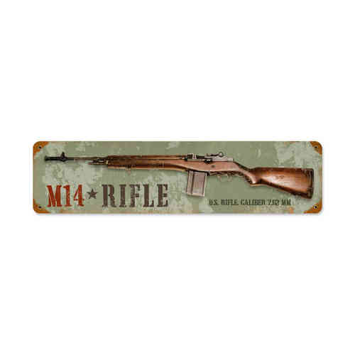 M14 Rifle Blechschild - Metal Sign