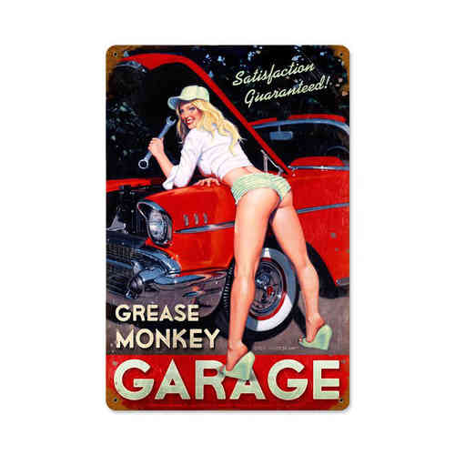 "Grease Monkey Garage" Blechschild - Metal Sign