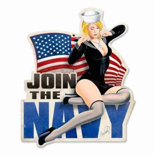 Join The Navy Blechschild - Metal Sign