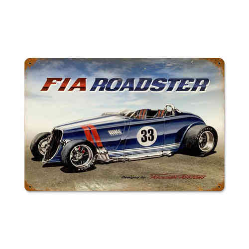 FIA Roadster Blechschild - Metal Sign