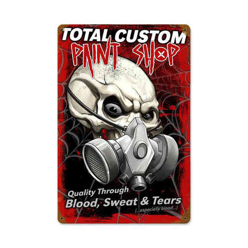 "Total Custom Paint" Blechschild - Metal Sign