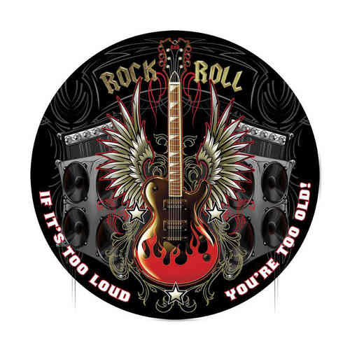 "Rock and Roll" Blechschild - Metal Sign