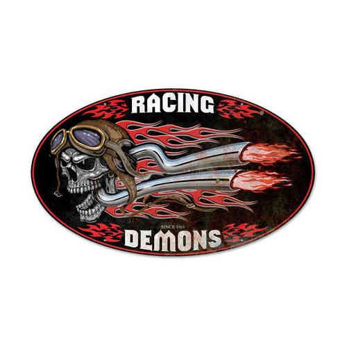 Racing Demons Blechschild - Metal Sign
