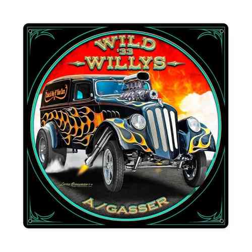 Wild Willys Blechschild - Metal Sign