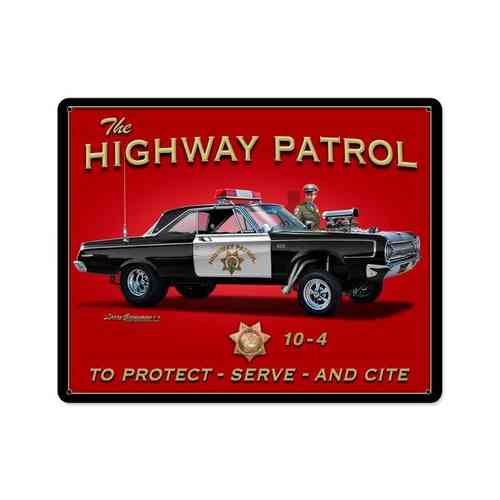 Highway Patrol Blechschild - Metal Sign