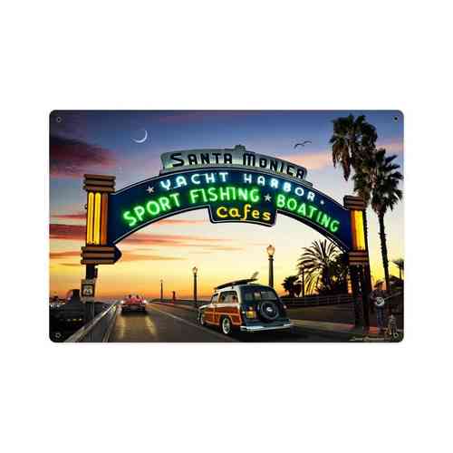 Santa Monica Pier Blechschild - Metal Sign