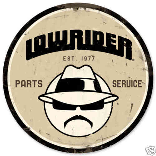 "Lowrider Parts Service" Blechschild - Metal Sign