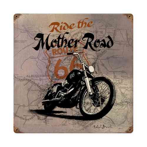 Route 66 Mother Road Blechschild - Metal Sign