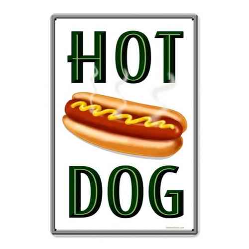 Hot Dogs Blechschild - Metal Sign