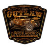 "Outlaw Garage" Blechschild - Metal Sign