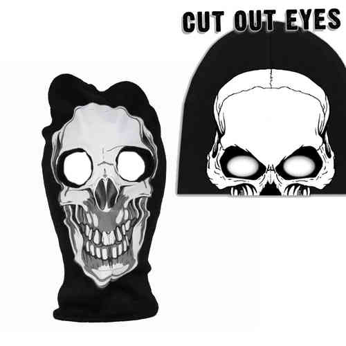 Skull Cut Eyes Beanie