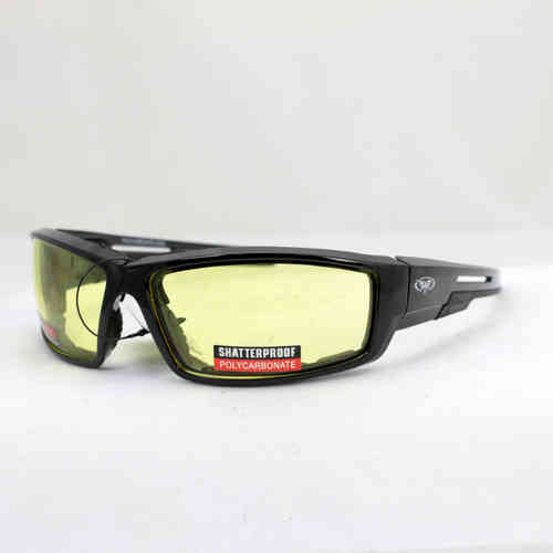 Biker Sonnenbrille "SLY" Yellow Tint/Gelb Getönt