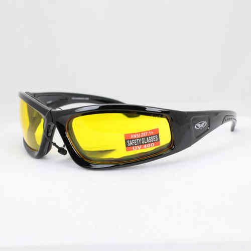 Biker Sonnenbrille "Triumphant" Yellow Tint/Gelb Getönt