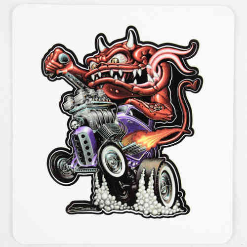 Purple Coupe with Monster Aufkleber/Decal