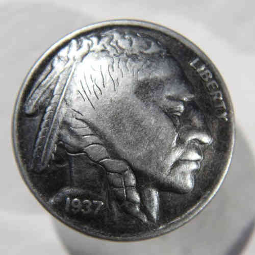 "Indianer Cent" - Knopf mit Schraube
