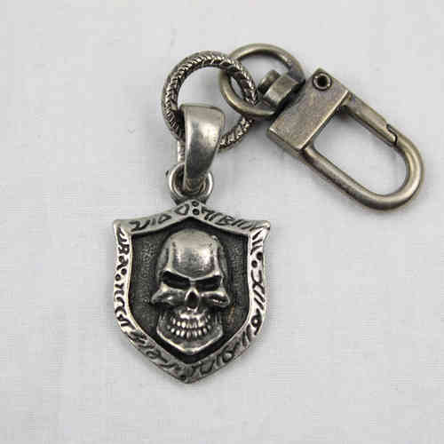 "Skull Shield" Clip On Schlüsselanhänger - Key Chain