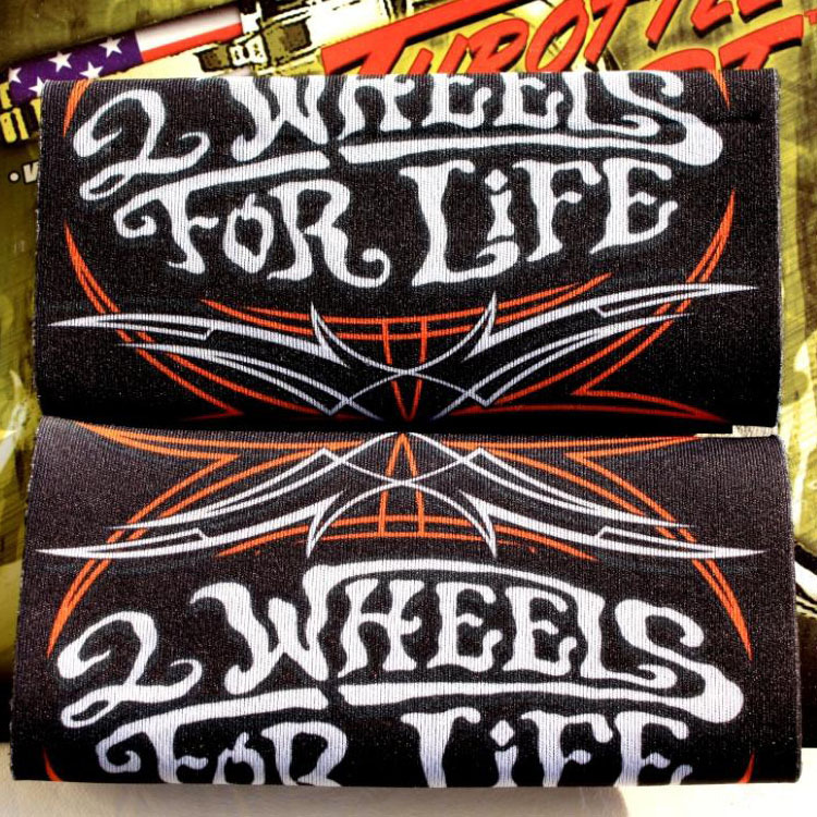 "2 Wheels For Life" Throttle Grip - Griff Cover