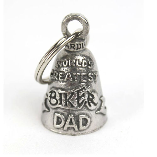 "Worlds Greatest Biker Dad" Guardian® Bell - Glocke