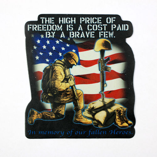 "High Price Of Freedom" Leather Patch - Echt Leder Aufnäher