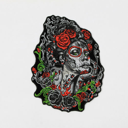 "Sugar Woman Roses" Aufnäher/Patch