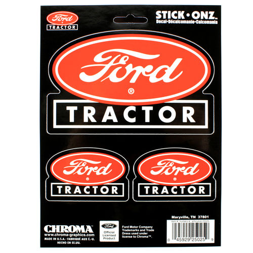 "Ford Tractor Red" - Aufkleber/Decal