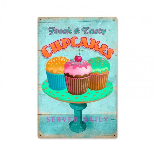 "Fresh Cupcakes" Blechschild - Metal Sign