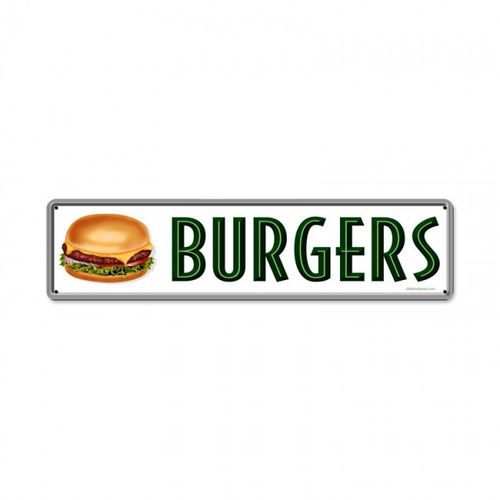 "Burgers" Blechschild - Metal Sign