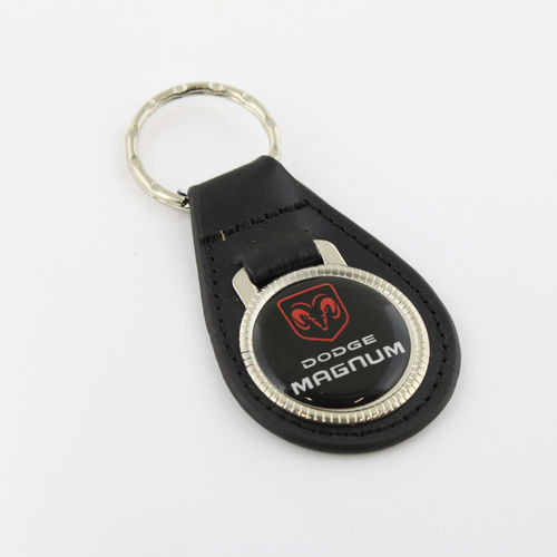 "Dodge Magnum" Leather Keychain - Echt Leder Schlüsselanhänger