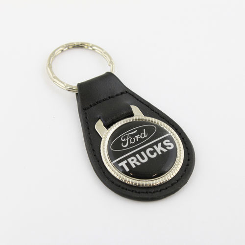 "Ford Trucks" Leather Keychain - Echt Leder Schlüsselanhänger