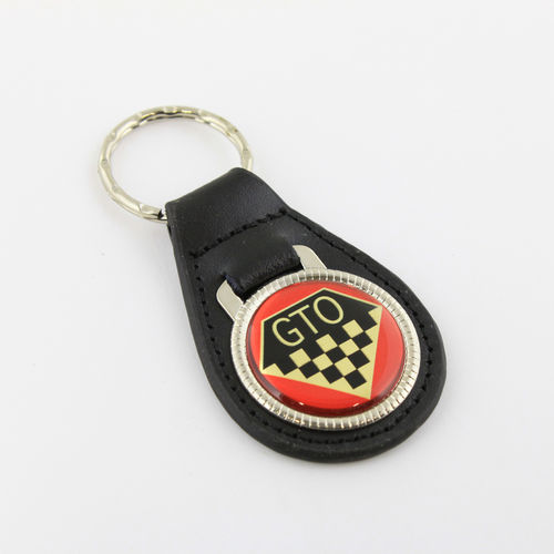 "Pontiac GTO" Leather Keychain - Echt Leder Schlüsselanhänger
