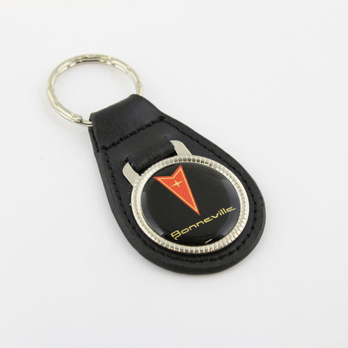"Pontiac Bonneville" Leather Keychain - Echt Leder Schlüsselanhänger