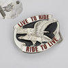 "Live To Ride Ride To Live" Gürtelschnalle - Buckle