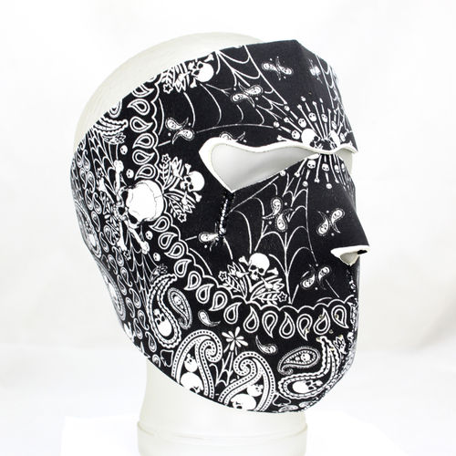 "Skull Paisley" Neopren - Face Mask