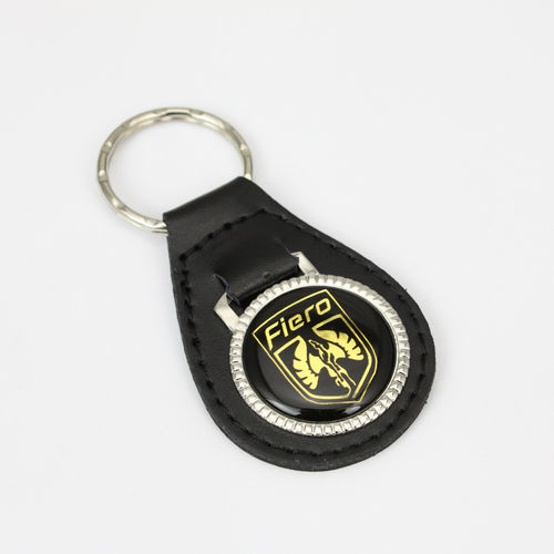 "Pontiac Fiero" Leather Keychain - Echt Leder Schlüsselanhänger