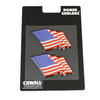 "American Flag 2 Piece" - Domed Emblem Aufkleber/Decal