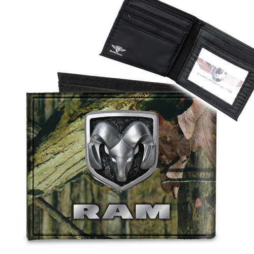 "Dodge RAM Logo Mossy Oak" Bi-Fold Wallet - Geldbörse