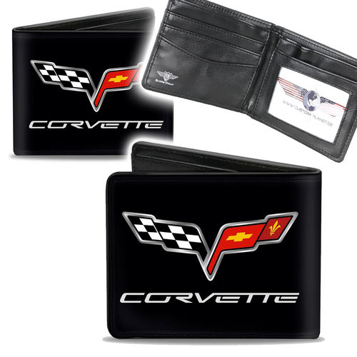 "Corvette C6 Logo" Bi-Fold Wallet - Geldbörse