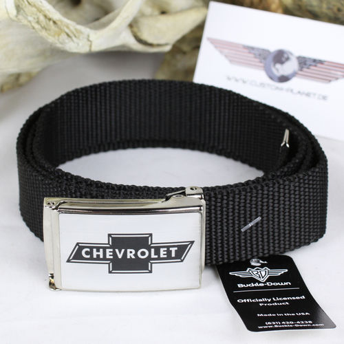 "Chevy Bowtie Logo Brushed" Belt - Gürtel