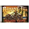 "Riding The Good Life" Flag - Fahne
