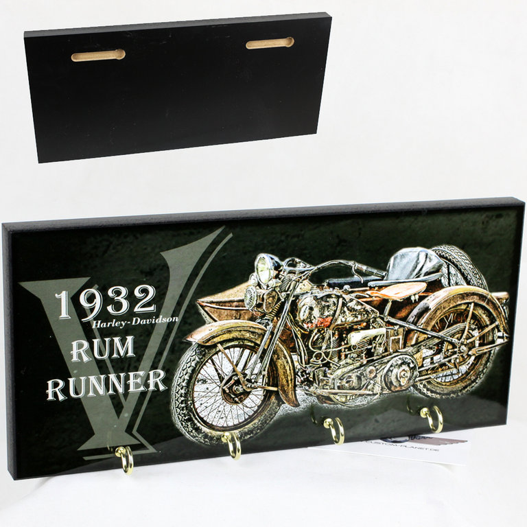 "1932 Harley Davidson Rum Runner" Key Hanger - Schlüsselbrett