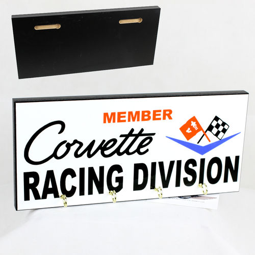 "Member of the Corvette Racing Division" Key Hanger - Schlüsselbrett