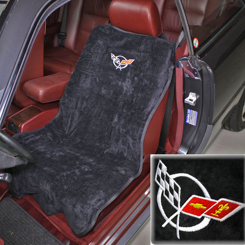"Corvette C5 Black"  Seat Armour Towel - Sitzschoner