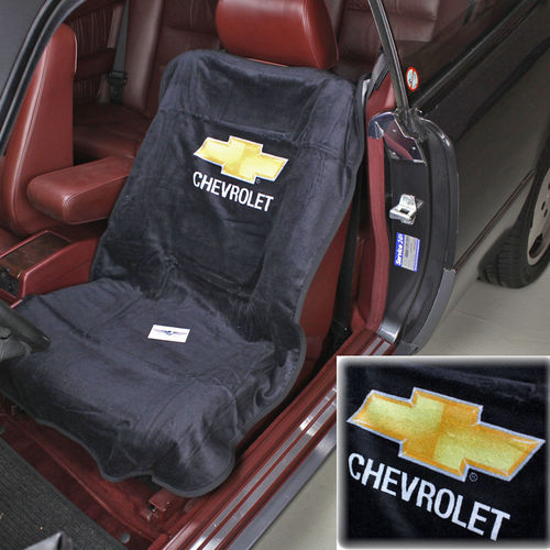 "Chevrolet Bowtie Black"  Seat Armour Towel - Sitzschoner